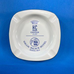 Hotel Cavour Milan Gallia Palace Punta Ala Advertising Ashtray R Ginori Italy